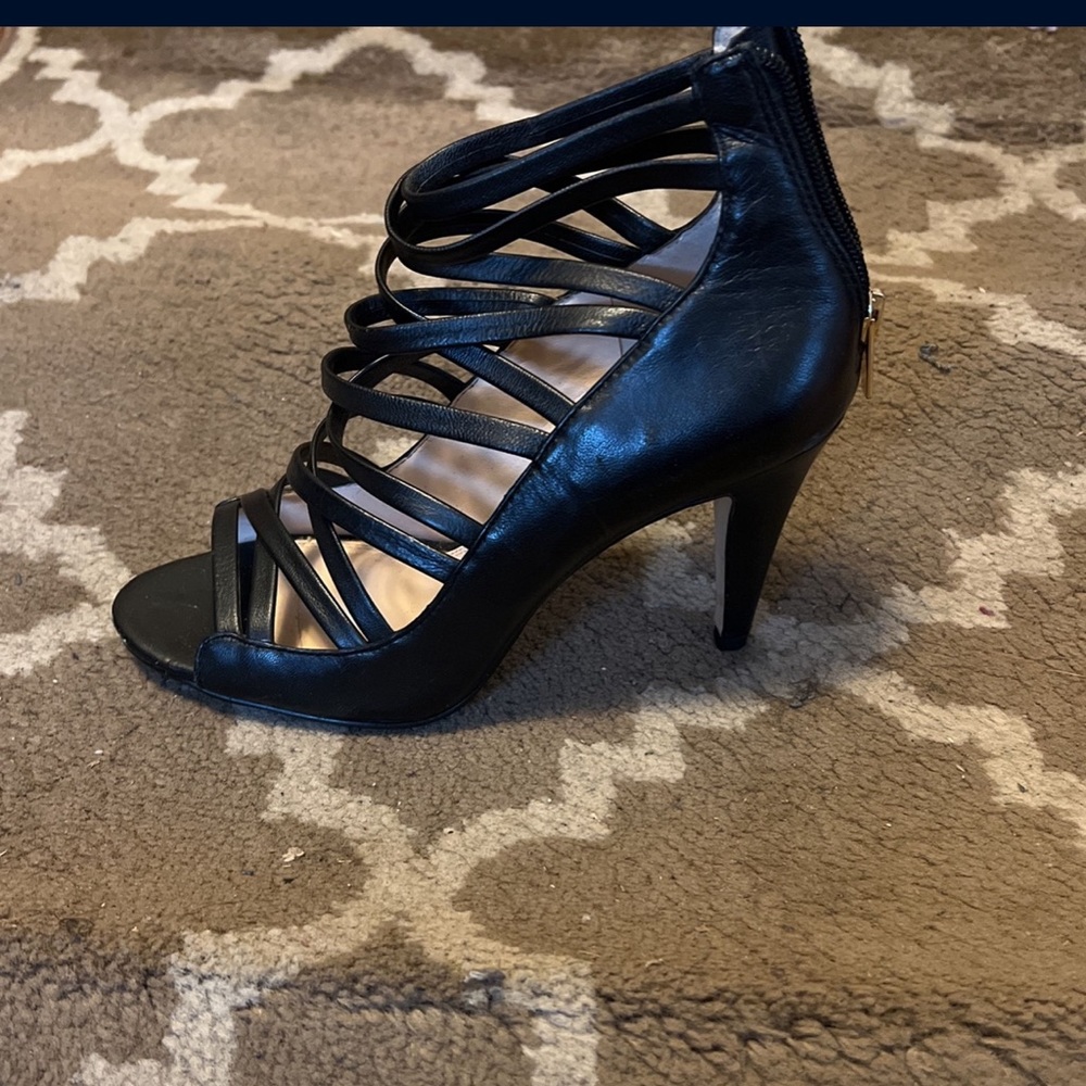 Banana Republic Caged Sandal Leather Heel